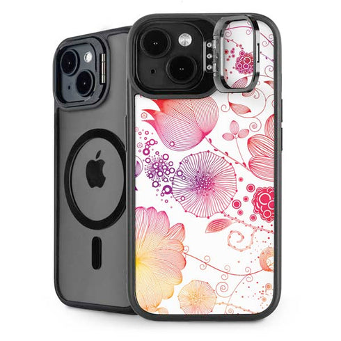 Elegant Flowers iPhone 15 Kickstand Case